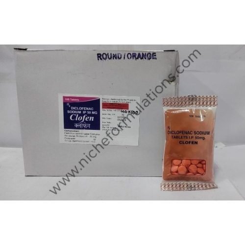 Bulk Clofen Diclofenac Sodium Tablets 50mg (Round/Orange) Bulk Clofen Diclofenac Sodium Tablets 50mg (Round/Orange)
