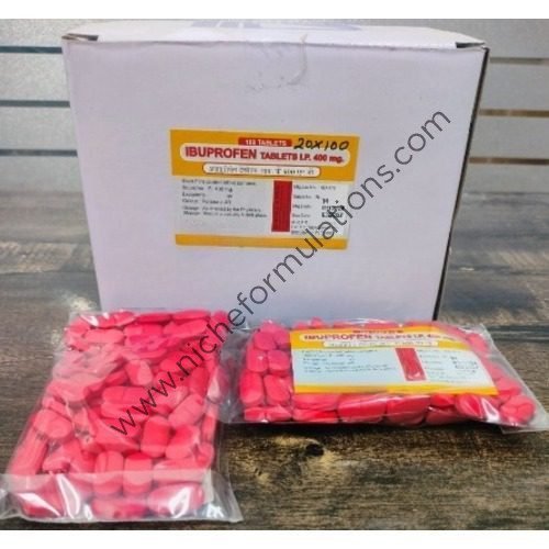 Bulk Ibuprofen Tablets 400mg (Oval/Red) Bulk Ibuprofen Tablets 400mg (Oval/Red)
