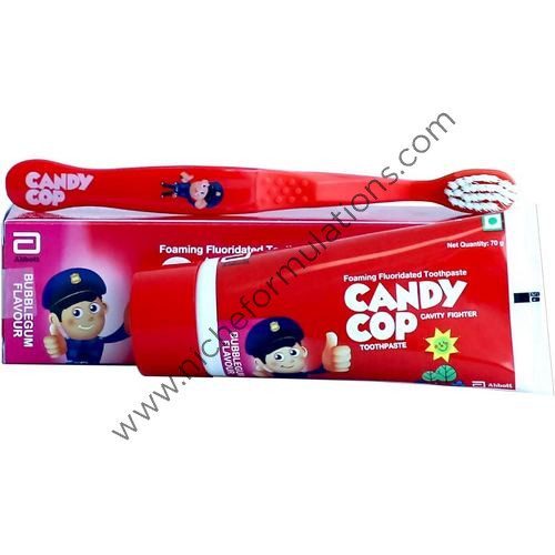 Candy Cop Foaming Fluoridated Toothpaste Bubblegum