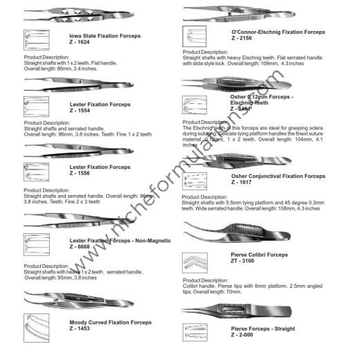 Catalogue of Ophthalmic Intruments