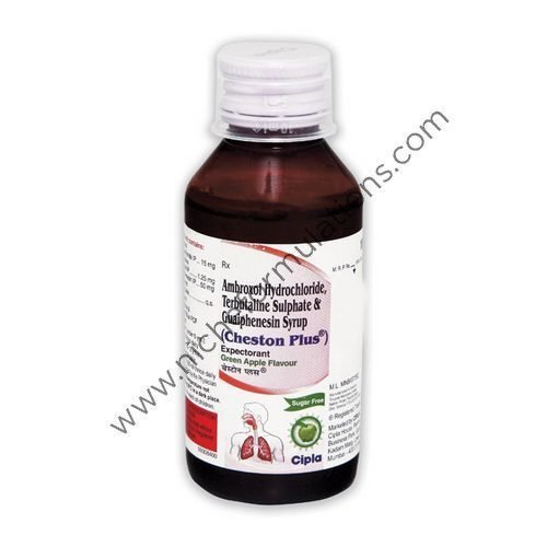 Cheston Plus Expectorant Green Apple Sugar Free