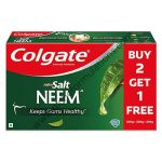 Colgate Active Salt Neem Anticavity Toothpaste (200gm Each) Buy 2 Get 1 Free