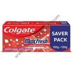 Colgate Maxfresh with Cooling Crystals Anticavity Toothpaste Mega Save Pack (150gm Each) Peppermint Ice