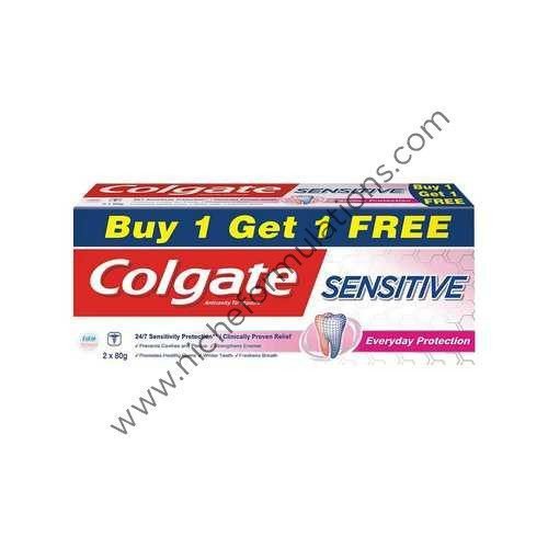 Colgate Sensitive Everyday Protection Toothpaste (160gm Each) Buy 1 Get 1 Free