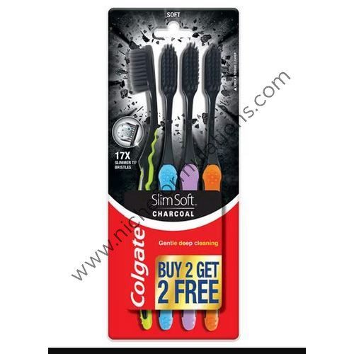 Colgate Slim Soft Charcoal Toothbrush (Buy 2 Get 2 Free)
