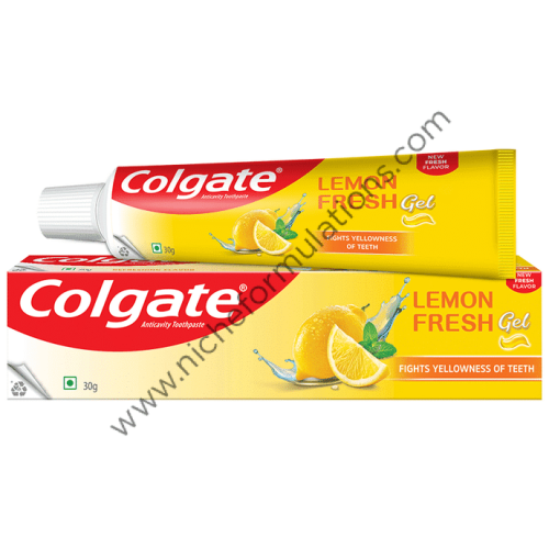 Colgate Lemon Fresh Gel Fights Yellowness of Teeth - Niche Formulations