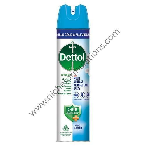 Dettol Spring Blossom Disinfectant Spray Sanitizer for Germ Protection on Hard & Soft Surfaces
