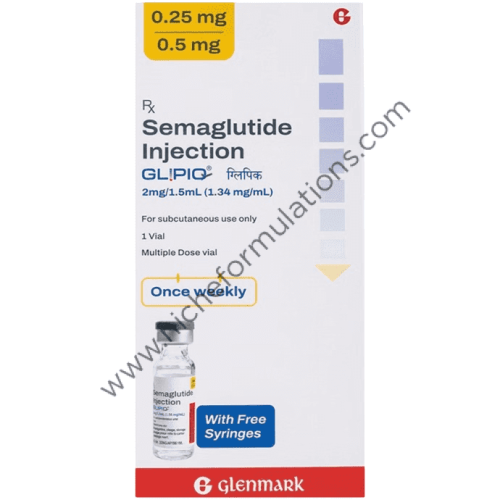 1.25 mg semaglutide Glipiq 0.25mg/0.5mg Injection – Niche Formulations