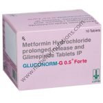 Gluconorm-G Forte 0.5mg 1000mg Tablet
