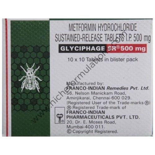 Glyciphage SR 500mg Tablet