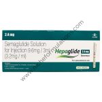 Hepaglide 2.4mg Injection (1 Multi-dose Disposable Pen, 4 Needle, 4 Alcohol Swab)