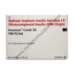 Insuman Comb 50 100IU Cartridge 3 ml