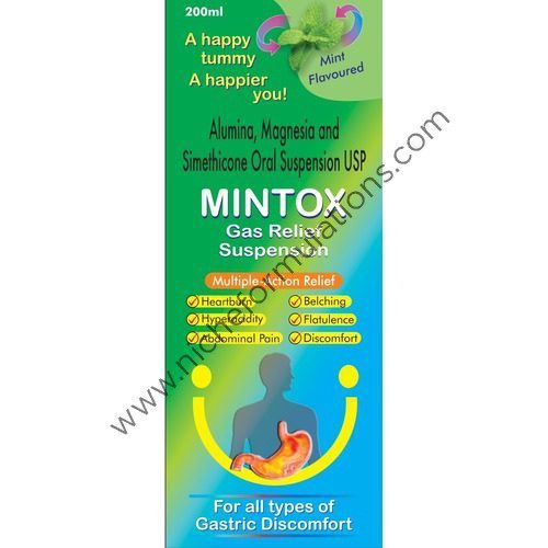 BP USP Mintox Gas Relief Suspension Mint Flavour