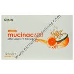 Mucinac 600 Effervescent Tablet Orange Sugar Free