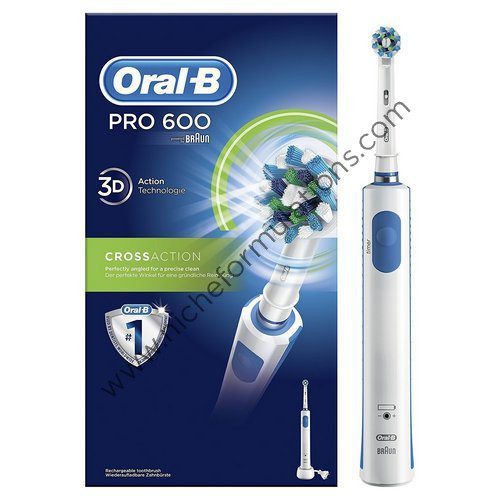 Oral-B Pro 600 Braun Cross Action Electric Rechargeable Toothbrush