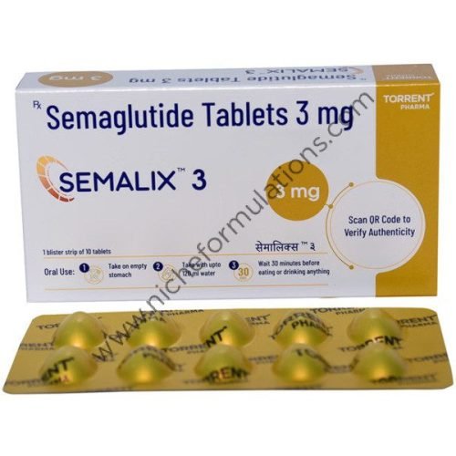 semaglutide oral strips Semalix 3 Tablet – Niche Formulations