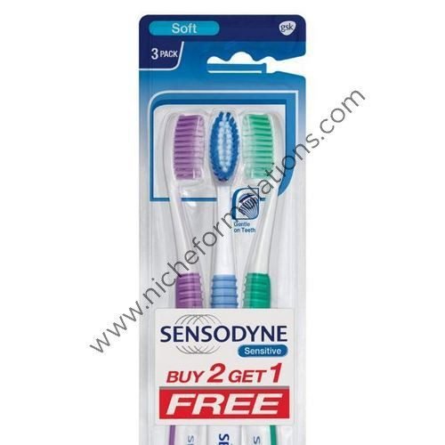 Sensodyne Sensitive Toothbrush with Soft Rounded Bristles Buy 2 Get 1 Free