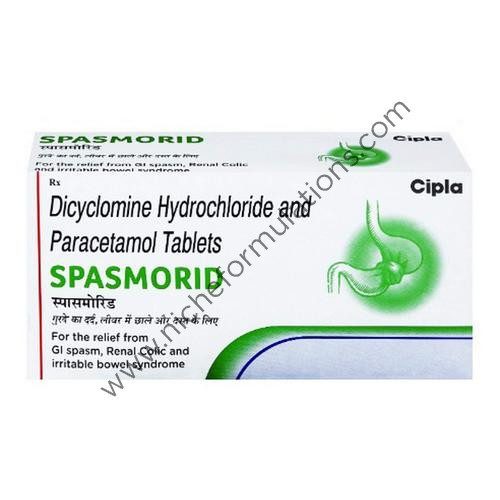 Spasmorid 20 mg/500 mg Tablet