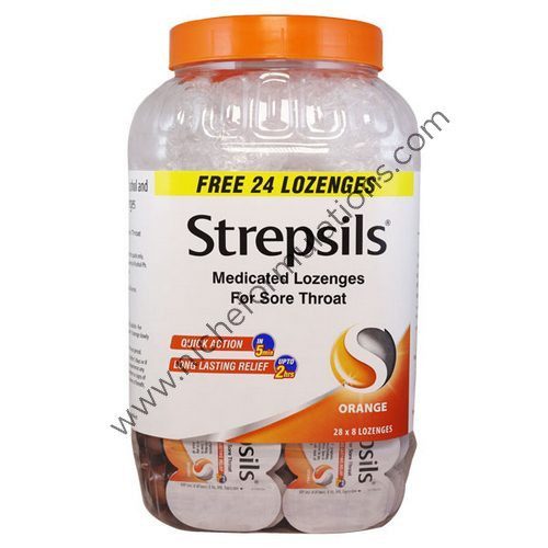 Strepsils Medicated Throat Lozenges Orange