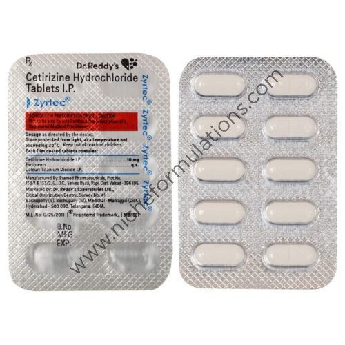 Zyrtec OD 10mg Tablet Medicine Exporter in India