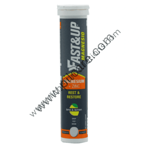 Fast&Up Magnesio with Zinc fort Effervescent Tablet Lime & Lemon